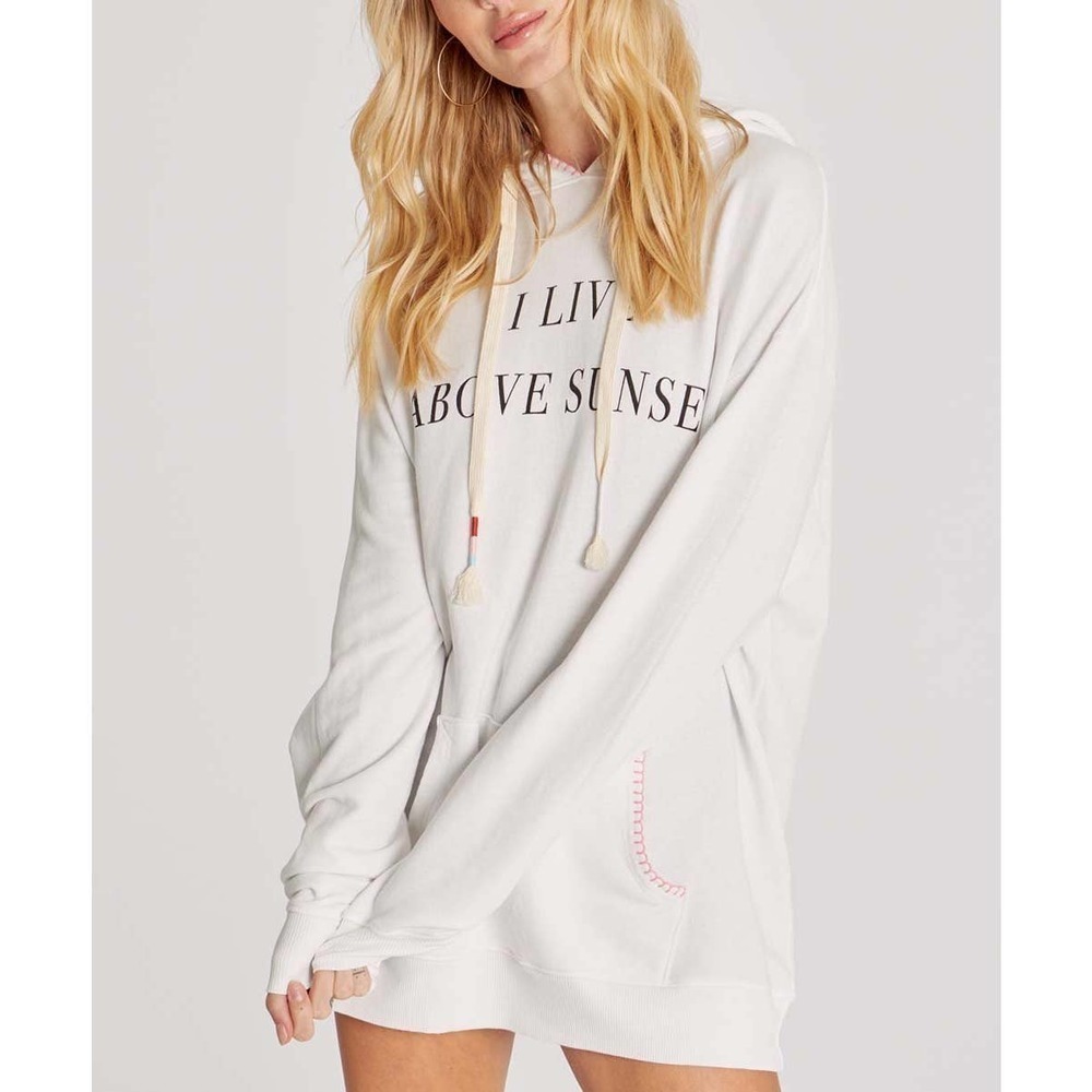 New Wildfox Vanilla & Black Live Above Sunset Boulevard Sunset Roadtrip Hoodie - Picture 6 of 11